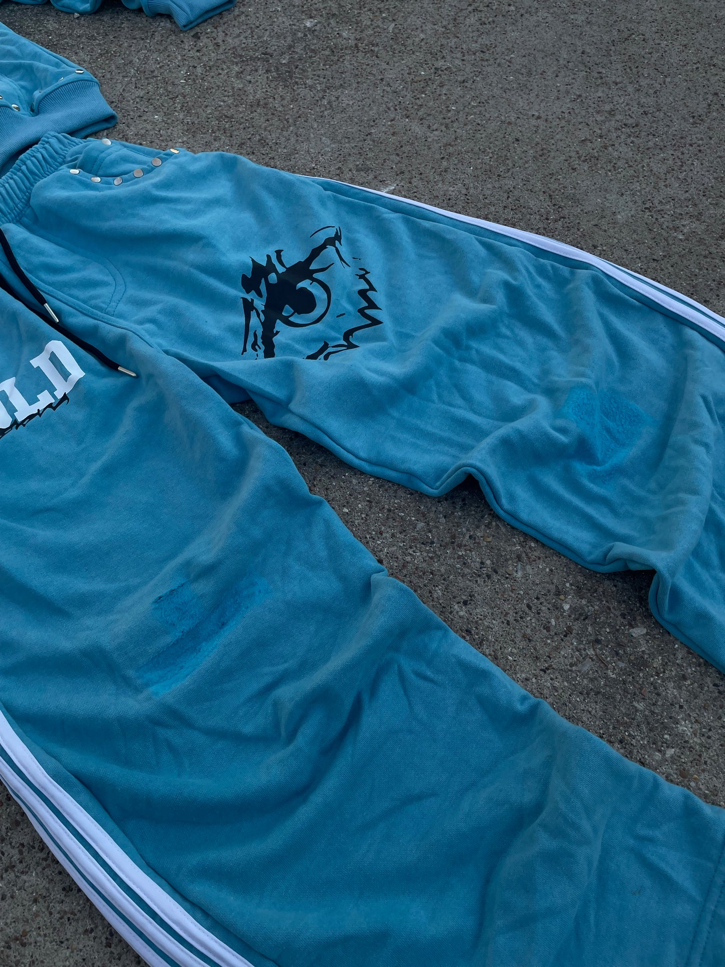 |Blue BoldVisions Top and Bottom Heavyweight Set|🩵