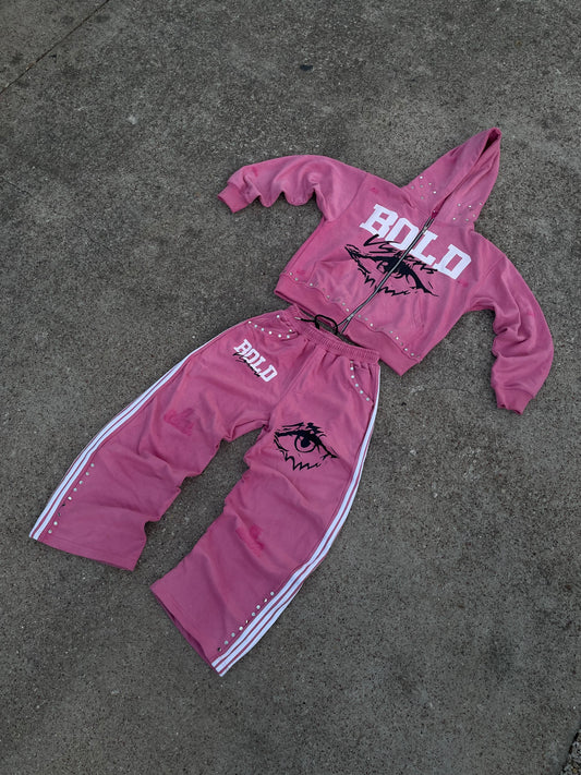 |Pink BoldVisions Top and Bottom Heavyweight Set|🩷