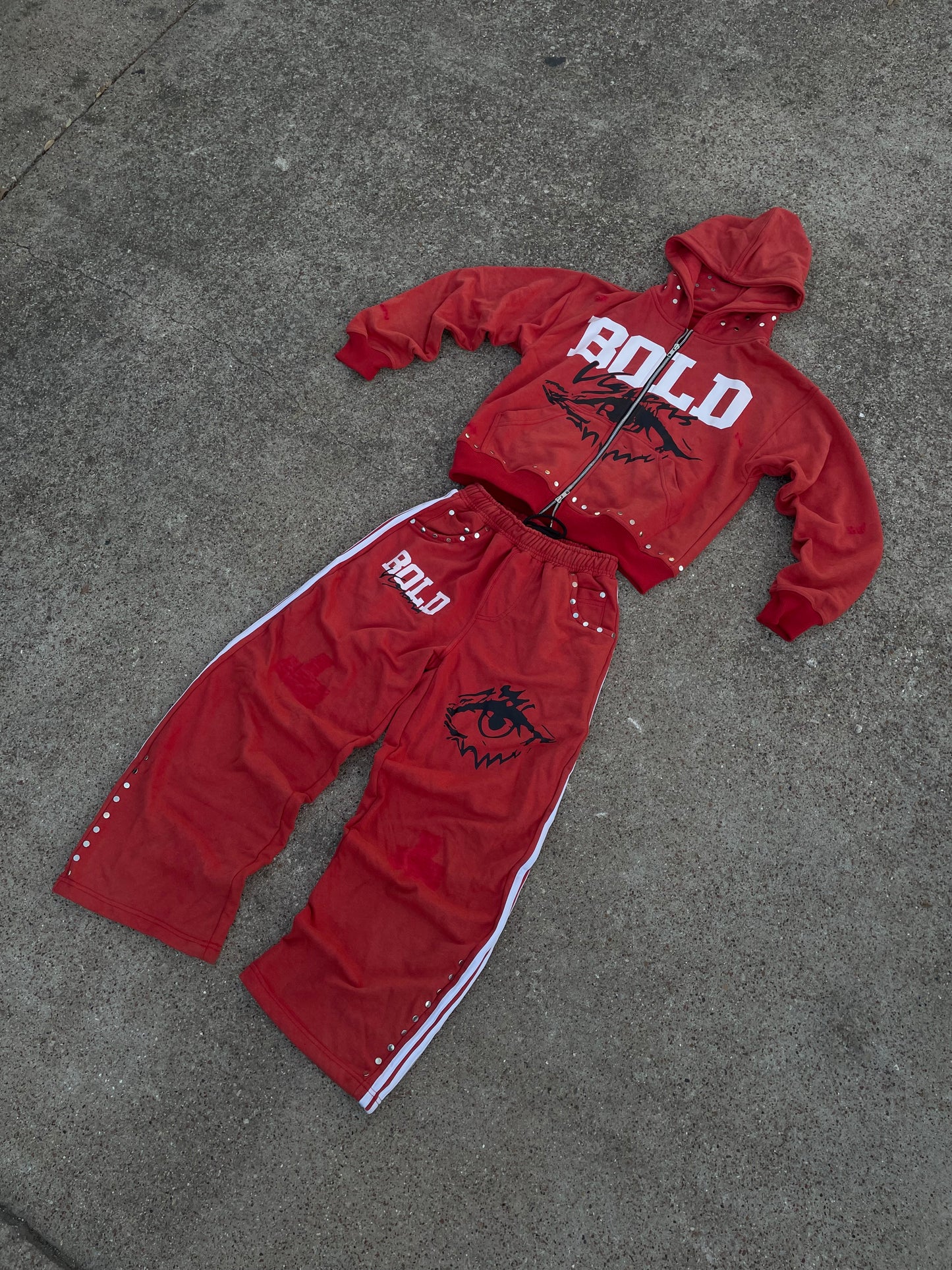|Red BoldVisions Top and Bottom Heavyweight Set|❤️