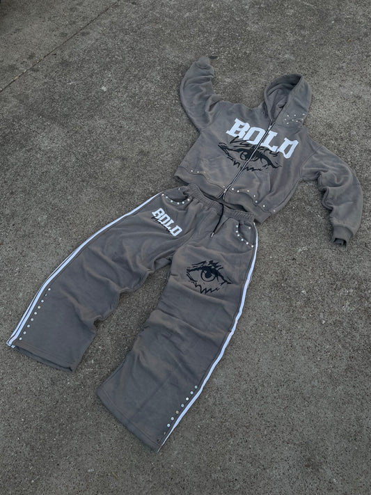 |Gray BoldVisions Top and Bottom Heavyweight Set|🩶
