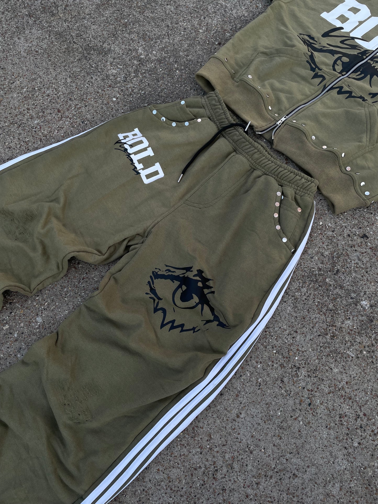 |Green BoldVisions Top and Bottom Heavyweight Set|💚