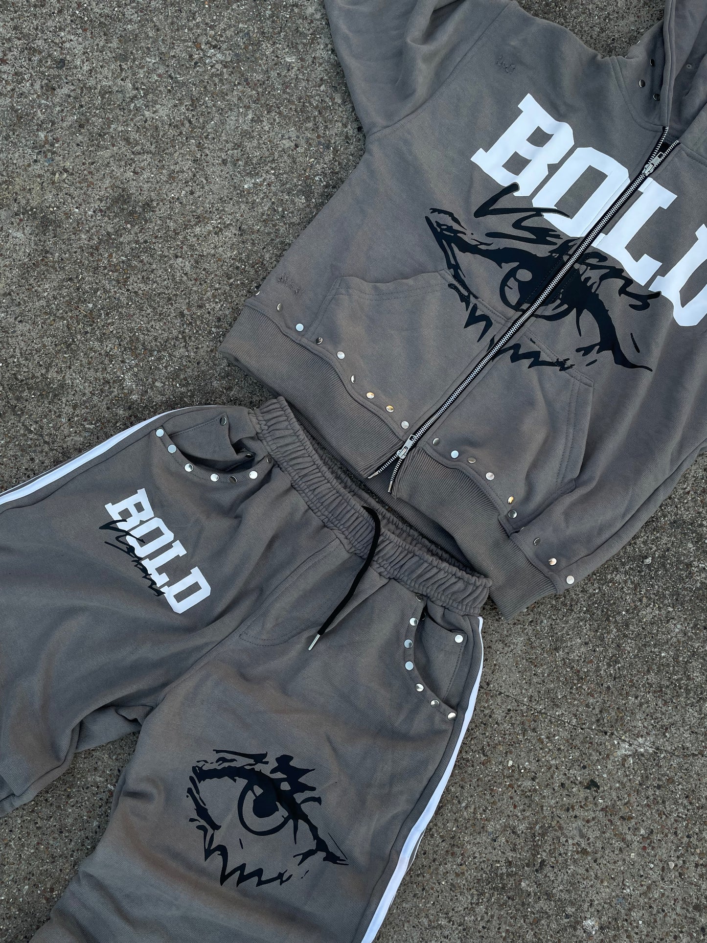 |Gray BoldVisions Top and Bottom Heavyweight Set|🩶