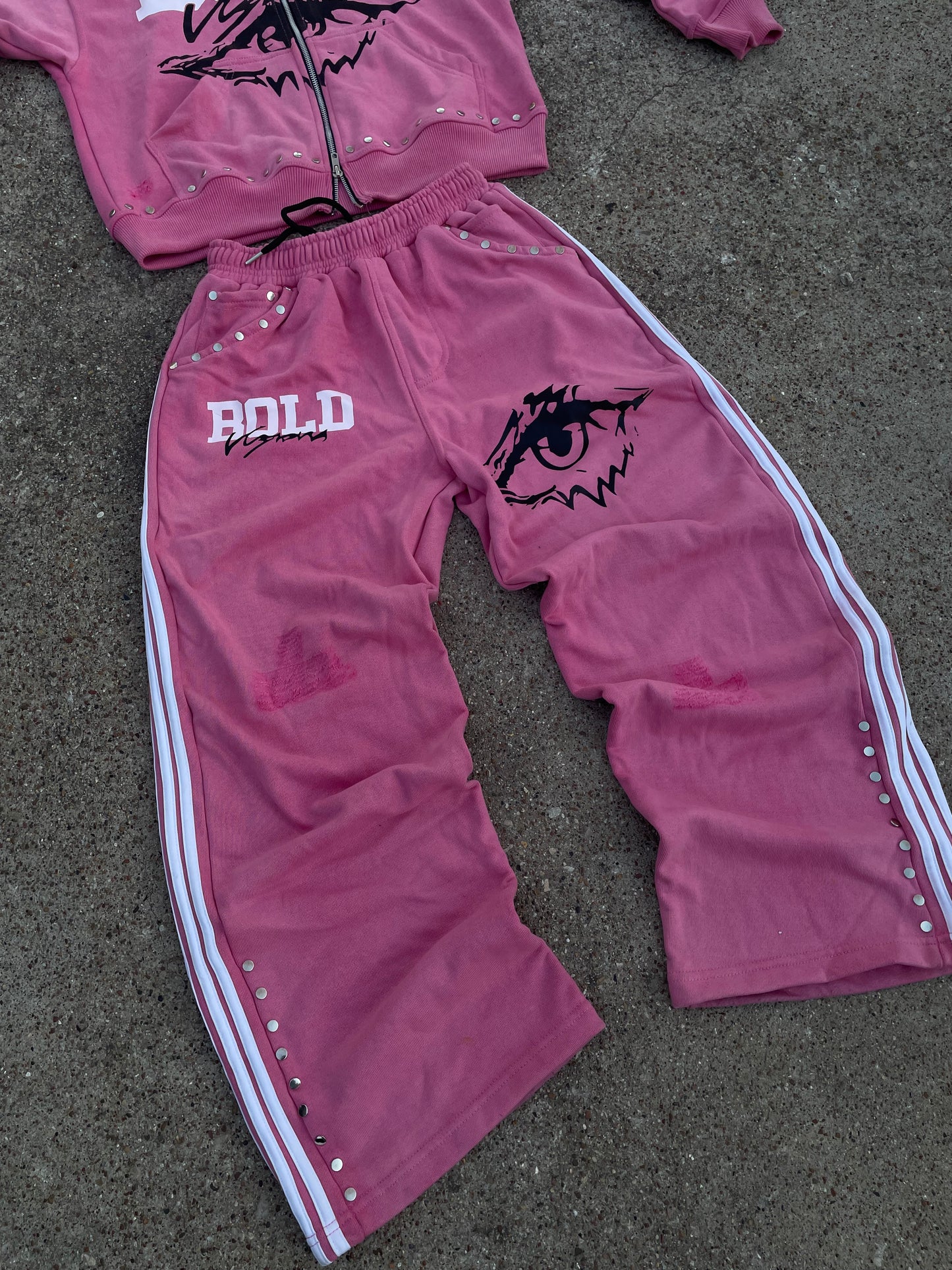 |Pink BoldVisions Top and Bottom Heavyweight Set|🩷
