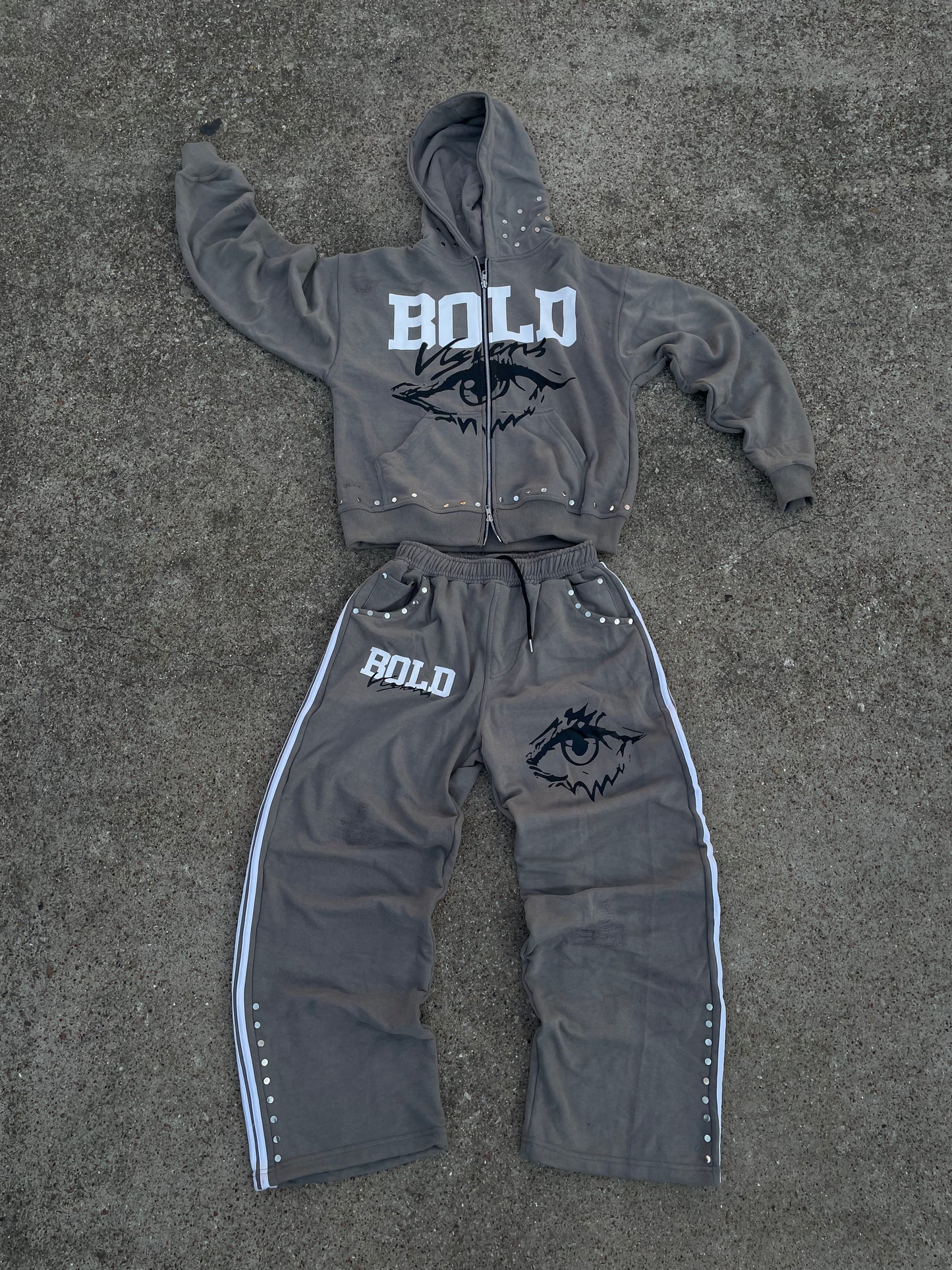|Gray BoldVisions Top and Bottom Heavyweight Set|🩶