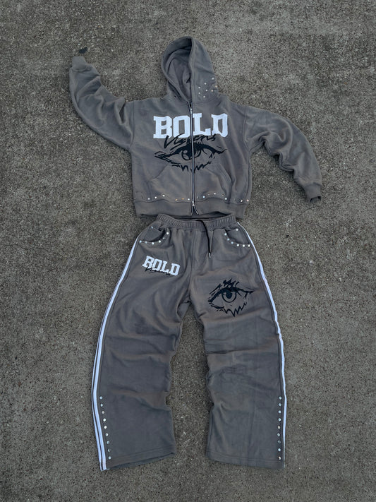 |Gray BoldVisions Top and Bottom Heavyweight Set|🩶