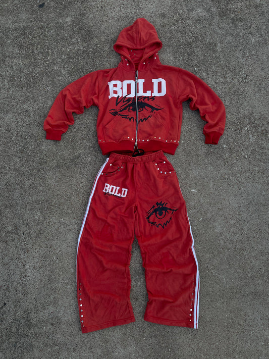 |Red BoldVisions Top and Bottom Heavyweight Set|❤️