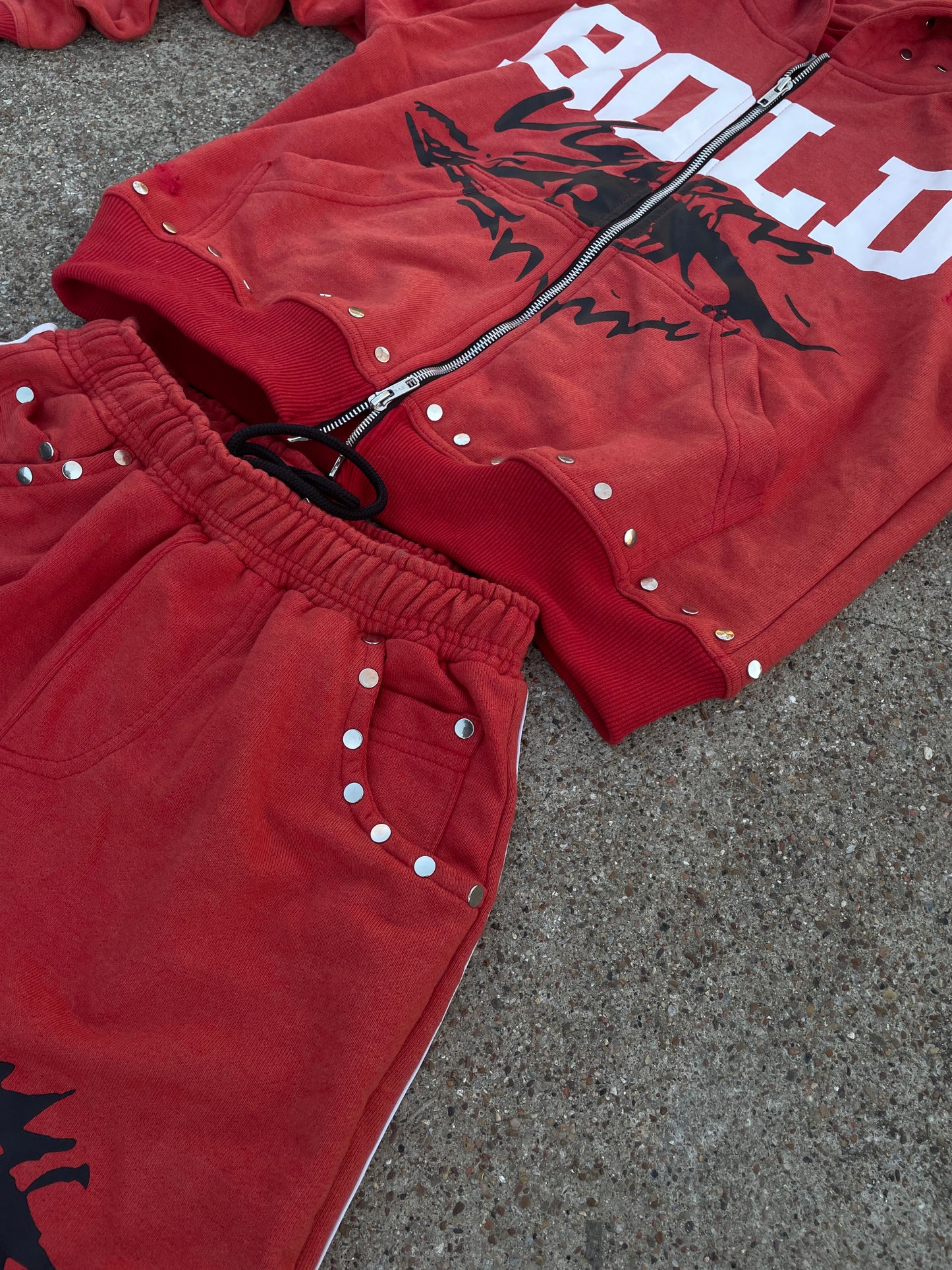 |Red BoldVisions Top and Bottom Heavyweight Set|❤️
