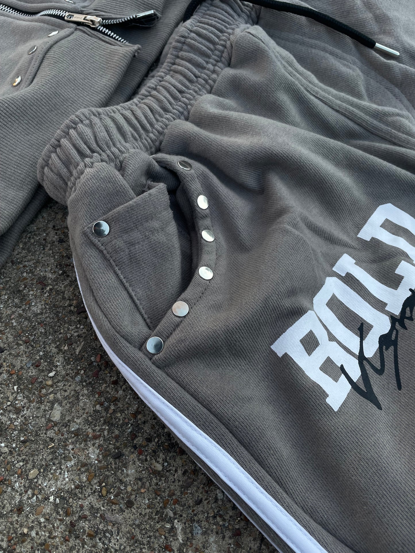 |Gray BoldVisions Top and Bottom Heavyweight Set|🩶