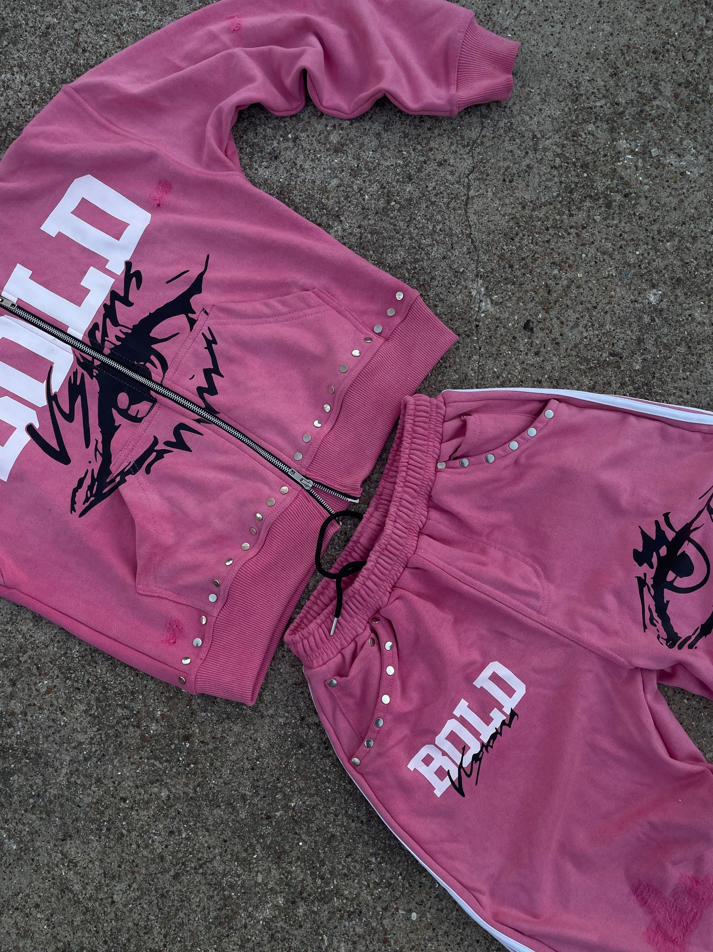 |Pink BoldVisions Top and Bottom Heavyweight Set|🩷