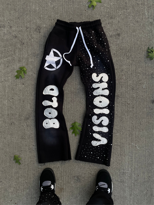 |BoldVisions Flashy Heavy Weighted Flared Sweats💎|